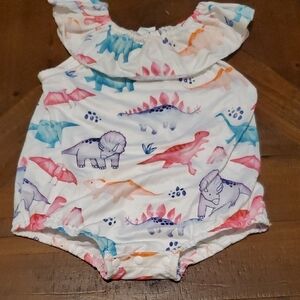 SHEIN Colorful Dinosaur Print Romper